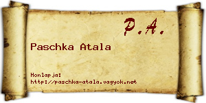 Paschka Atala névjegykártya